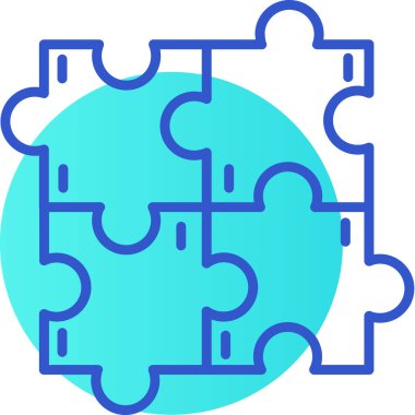 Bulmaca simgesi vektör çizimi