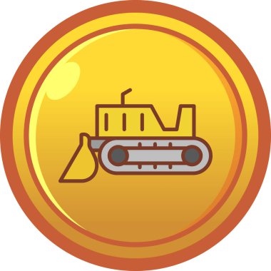 Bir kamyon simgesinin vektör çizimi