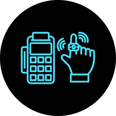 Cep telefonu simgesinin vektör illüstrasyonu