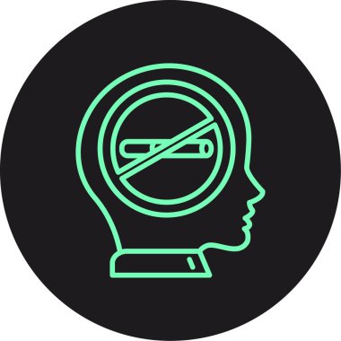 Vektör çizimi için ico yok vektörü