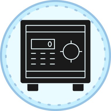 Web simgesi, radyonun vektör illüstrasyonu