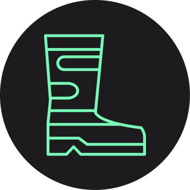 Çizme simgesinin vektör çizimi