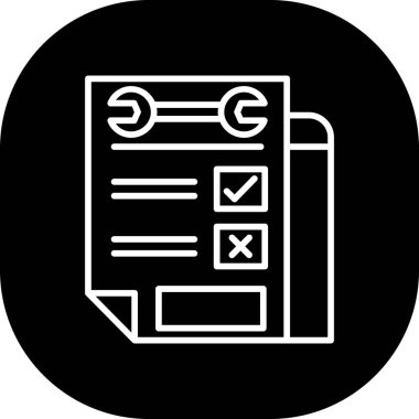 belge simgesi, vektör çizimi