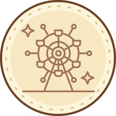 Bir yıldızın vektör illüstrasyonu