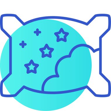 Bir yıldız simgesinin vektör illüstrasyonu