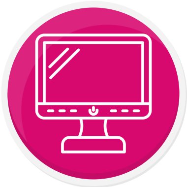 Dizüstü bilgisayar simgesi vektör çizimi