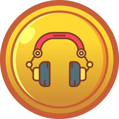 müzik simgesi, vektör illüstrasyonu