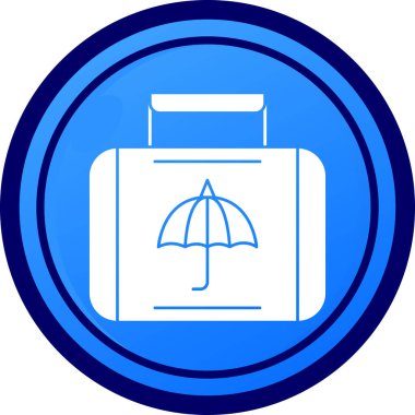 Şemsiye. Web simgesi basit tasarım