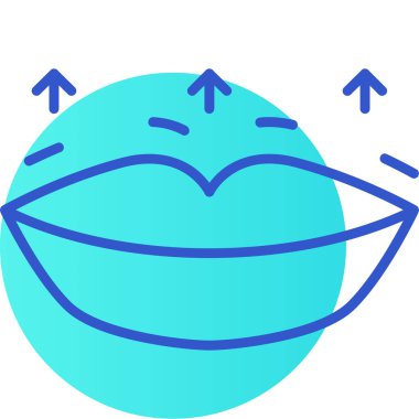 Bir gülümseme simgesinin vektör illüstrasyonu