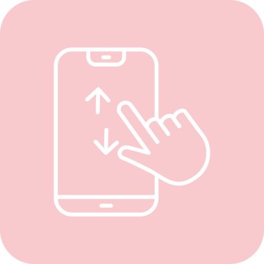 Cep telefonu tutan bir el. vektör simgesi