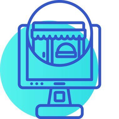 seo modern simgesinin vektör illüstrasyonu