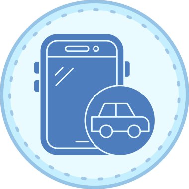 akıllı telefon simgesi vektör illüstrasyonu