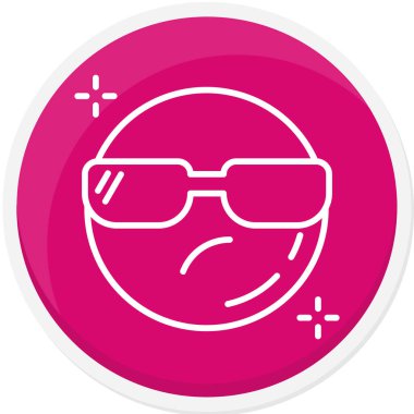 Şirin bir ifadenin vektör çizimi