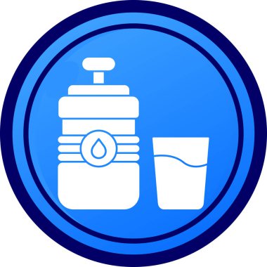 Su bırakma simgesinin vektör illüstrasyonu