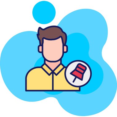 Bir erkek ve bir insan işareti.