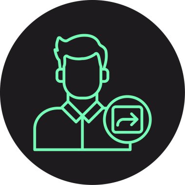 İş simgesinin vektör illüstrasyonu