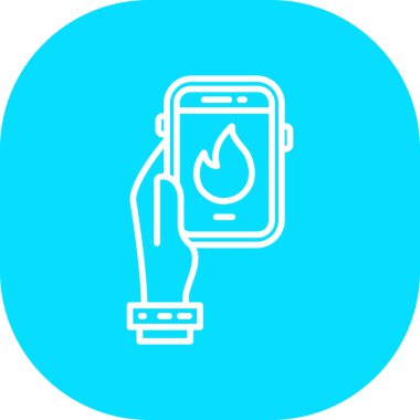 Cep telefonu simgesinin vektör illüstrasyonu