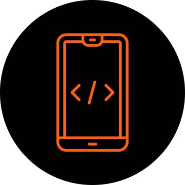 akıllı telefon simgesi vektör illüstrasyonu