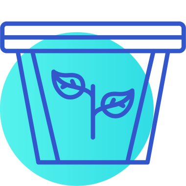 Çöp. Web simgesi basit illüstrasyon