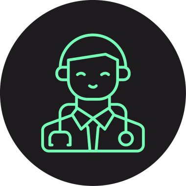 doktor simgesi vektör çizim arkaplanı