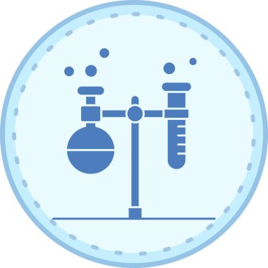 laboratuvar simgesi vektör illüstrasyonu