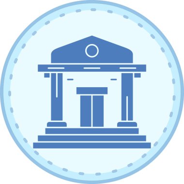 Banka. Web simgesi basit tasarım