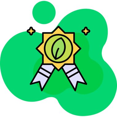 Madalya. Web simgesi basit illüstrasyon