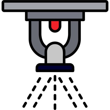 Duş. Web simgesi basit illüstrasyon