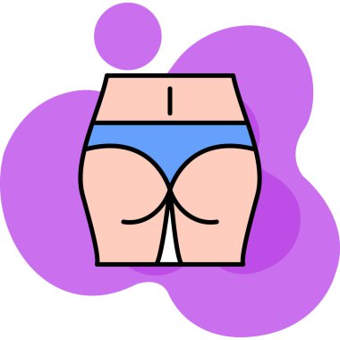 kadın iç çamaşırı simgesi, vektör illüstrasyonu