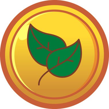 Yapraklı bir ağacın vektör çizimi