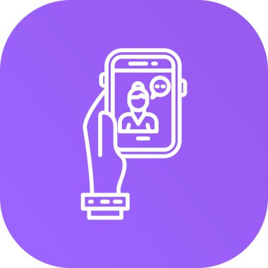 Akıllı bir telefon simgesinin vektör çizimi