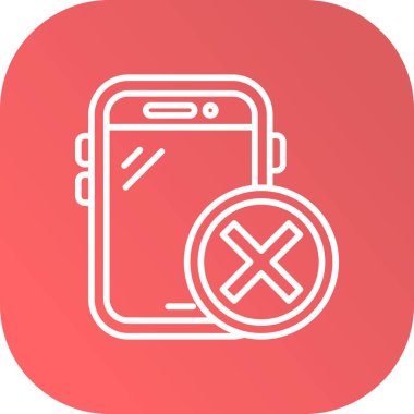 Cep telefonu simgesinin vektör illüstrasyonu