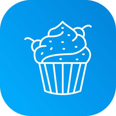 Tatlım. Web simgesi basit illüstrasyon