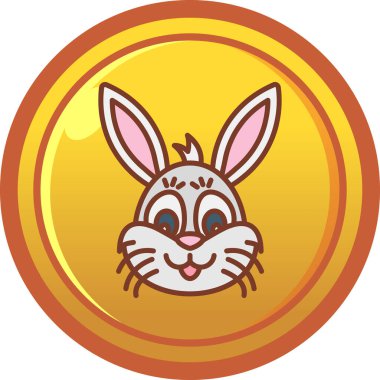 Paskalya Tavşanı ikonu çizgi filmi