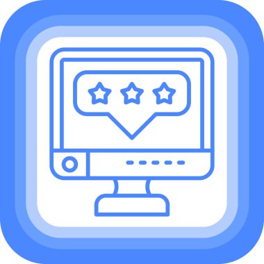 Bilgisayar. Web simgesi basit tasarım