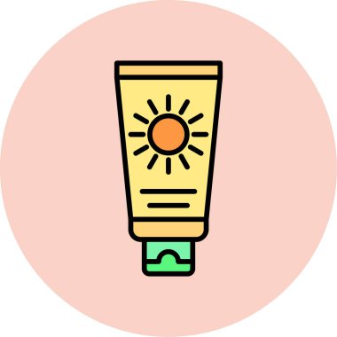 krem simge vektör çizim