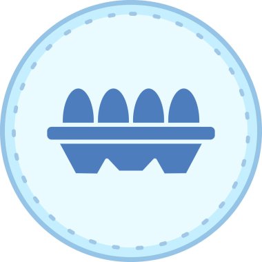 Yumurta. Web simgesi basit illüstrasyon