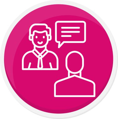 İnsanların vektör çizimi ve sohbet simgeleri