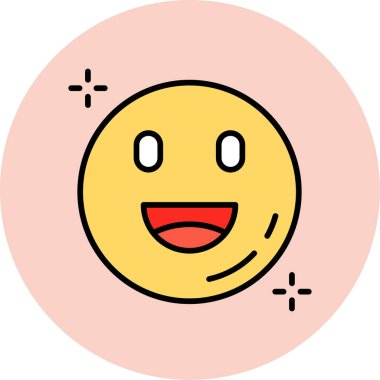 emoji. Web simgesi basit illüstrasyon