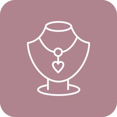 Web ve mobil için vektör kolye simgesi