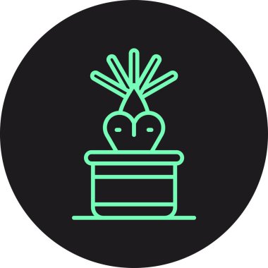 vektör kaktüs simgesi illüstrasyonu