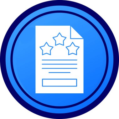 Rozet. Web simgesi basit illüstrasyon