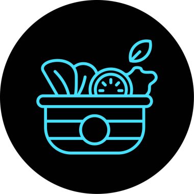 Gıda simgesinin vektör illüstrasyonu