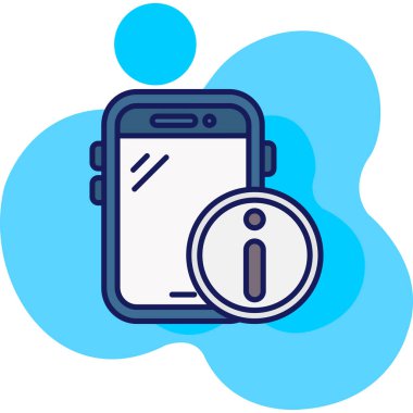 Akıllı telefon. Web simgesi basit illüstrasyon