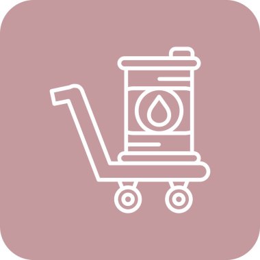 Alışveriş arabası. Web simgesi basit illüstrasyon