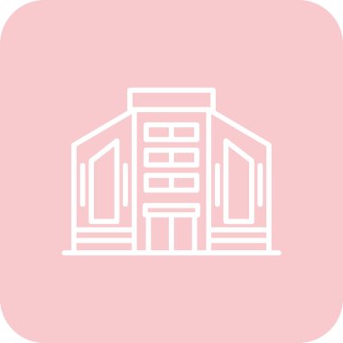 Bir binanın vektör illüstrasyonu