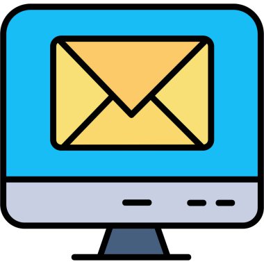 bilgisayar e- posta simgesi