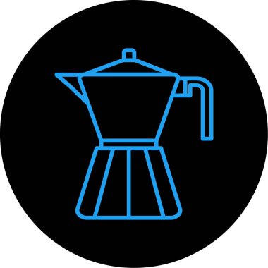 kahve fincanı simgesi vektör çizimi çizimi