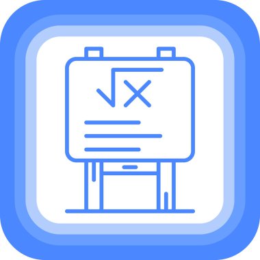 Pano. Web simgesi basit illüstrasyon