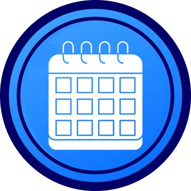 Takvim Simgesi Moda Biçimli Ayrı Arka Gruplandırılmış